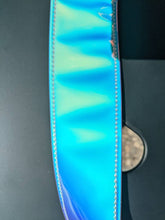 Load image into Gallery viewer, Summer Sunset Holographic Pink, Purple, and Blue Guitar Strap