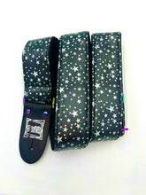 Load image into Gallery viewer, Holographic Stars Guitar Strap W/Rainbow Hardware Limited Edition