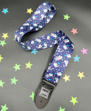 Load image into Gallery viewer, Sharks in Space Guitar Strap