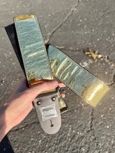 Load image into Gallery viewer, Cracked Gold Guitar Strap