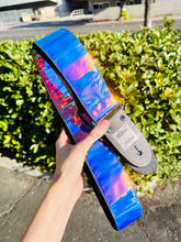 Load image into Gallery viewer, Iridescent Chrome w/ Rainbow Hardware Guitar Strap