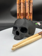 Load image into Gallery viewer, Skull Drum Stick Holder - Holds 10 Sticks