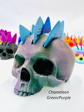 Load image into Gallery viewer, Mohawk Skull Pick Holder - Chameleon Color Shift Limited Edition