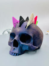 Load image into Gallery viewer, Mohawk Skull Pick Holder - Chameleon Color Shift Limited Edition