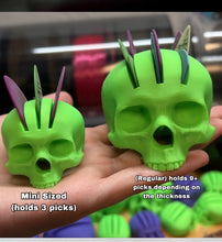 Load image into Gallery viewer, Mohawk Skull Pick Holder V4