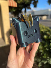 Load image into Gallery viewer, Purple/Blue Glitter Cat Guitar Pick Holder V3 3D Printed