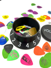 Load image into Gallery viewer, Oversized Knob Guitar Pick Holder - Custom Text on Lid
