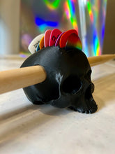 Load image into Gallery viewer, Mohawk Skull Guitar Pick and Drumstick Holder