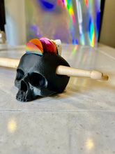 Load image into Gallery viewer, Mohawk Skull Guitar Pick and Drumstick Holder