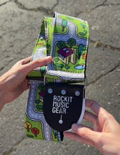 Load image into Gallery viewer, Nostalgic Car Play Mat Carpet Bass Strap Extra Wide - Vegan