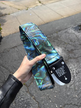 Load image into Gallery viewer, Guitar Pick Pattern Guitar Strap - Abalone