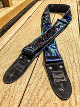 Load image into Gallery viewer, Holographic Black Galaxy Guitar Strap