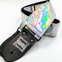 Load image into Gallery viewer, Holographic Silver Guitar Strap