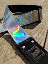 Load image into Gallery viewer, Holographic Silver Guitar Strap