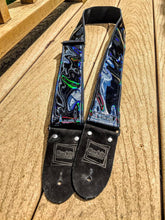Load image into Gallery viewer, Holographic Black Galaxy Guitar Strap