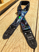 Load image into Gallery viewer, Holographic Black Galaxy Guitar Strap