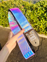 Load image into Gallery viewer, Iridescent Snake Guitar Strap