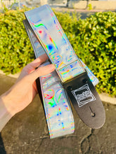 Load image into Gallery viewer, Holographic Silver Guitar Strap
