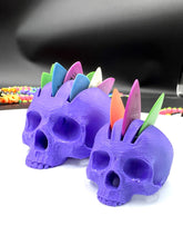 Load image into Gallery viewer, Mohawk Skull Pick Holder V4