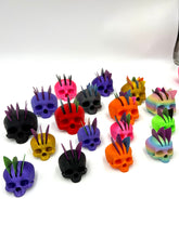 Load image into Gallery viewer, Mohawk Skull Pick Holder V4