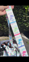 Load image into Gallery viewer, Miami Palm Trees 90s Guitar Strap
