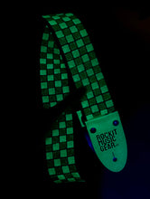 Load image into Gallery viewer, Rockit Music Gear Glow in the dark Checkers Guitar Strap
