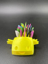 Load image into Gallery viewer, Axolotl Guitar Pick Holder - Neon Yellow

