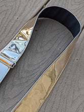 Load image into Gallery viewer, Shiny Gold Handmade Guitar strap
