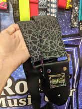 Load image into Gallery viewer, Scribbles Reflective Holographic With Limited Edition Colorful Hardware Handmade Guitar Strap
