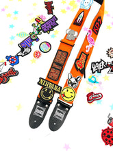 Load image into Gallery viewer, Hook and Loop Guitar Strap - Orange
