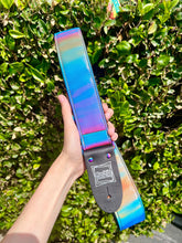 Load image into Gallery viewer, Rainbow Lenticular W/Rainbow Hardware Guitar Strap Limited Edition
