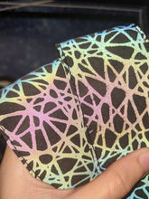 Load image into Gallery viewer, Scribbles Reflective Holographic With Limited Edition Colorful Hardware Handmade Guitar Strap
