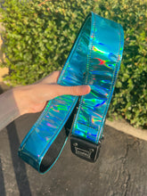 Load image into Gallery viewer, Holographic Blue Guitar Strap
