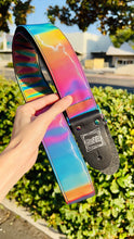Load image into Gallery viewer, Rainbow Lenticular W/Rainbow Hardware Guitar Strap Limited Edition
