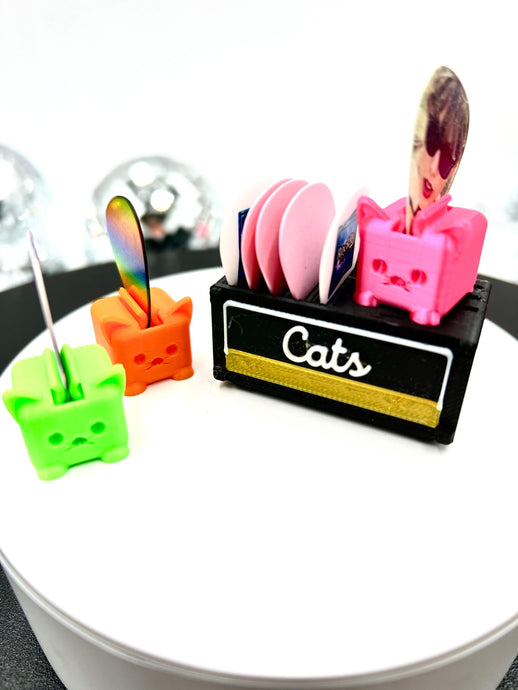 Cats on Amp Pick Holder - Custom Text