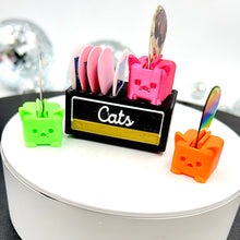 Load image into Gallery viewer, Cats on Amp Pick Holder - Custom Text
