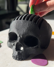 Load image into Gallery viewer, Picky Bank Mohawk Skull Pick Holder/Money Holder
