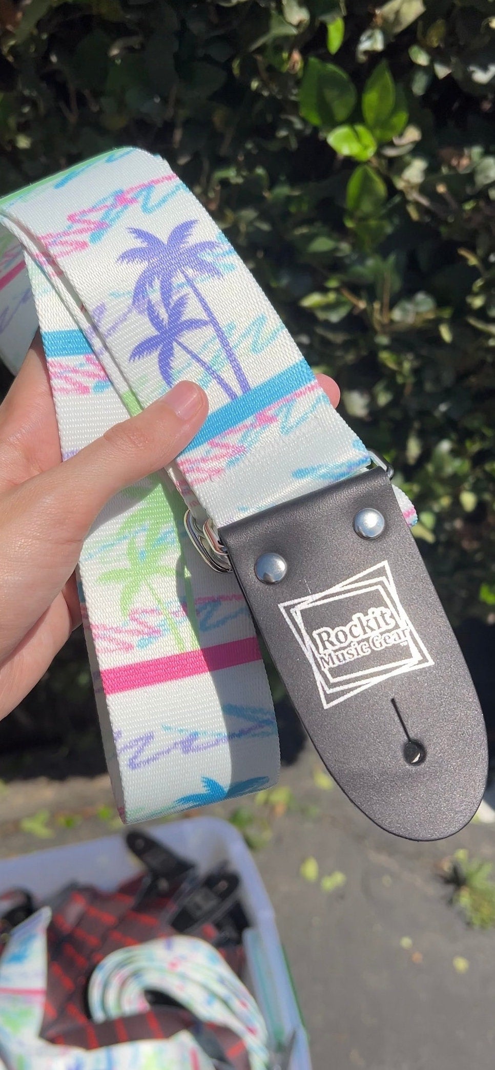 Miami Palm Trees 90s Guitar Strap