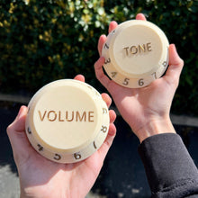Load image into Gallery viewer, Aged White Guitar Knob Guitar Pick Holder

