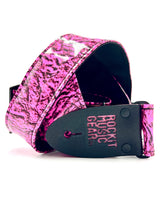 Load image into Gallery viewer, 80s Marble Mountain Zebra Print Guitar Strap
