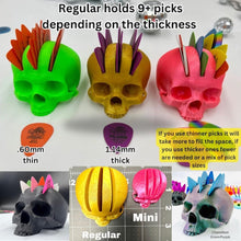 Load image into Gallery viewer, Mohawk Skull Pick Holder V4
