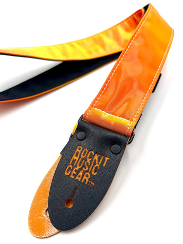 Tequila Sunrize Color Shift Guitar Strap - Vegan