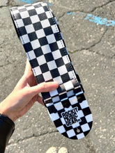 Load image into Gallery viewer, Checkered Black and White 3” Wide Bass Strap
