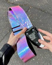 Load image into Gallery viewer, Iridescent Snake Guitar Strap
