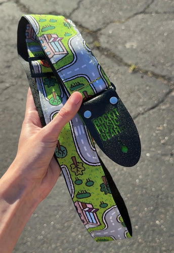 Nostalgic Car Play Mat Carpet Guitar Strap