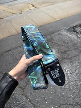 Load image into Gallery viewer, Guitar Pick Pattern Guitar Strap - Abalone
