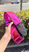 Load image into Gallery viewer, Magenta Chrome Guitar Strap
