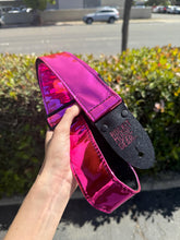 Load image into Gallery viewer, Magenta Chrome Guitar Strap
