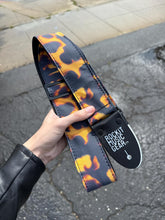 Load image into Gallery viewer, Guitar Pick Pattern Guitar Strap - Tortoise Shell
