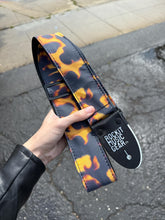 Load image into Gallery viewer, Guitar Pick Pattern Guitar Strap - Tortoise Shell
